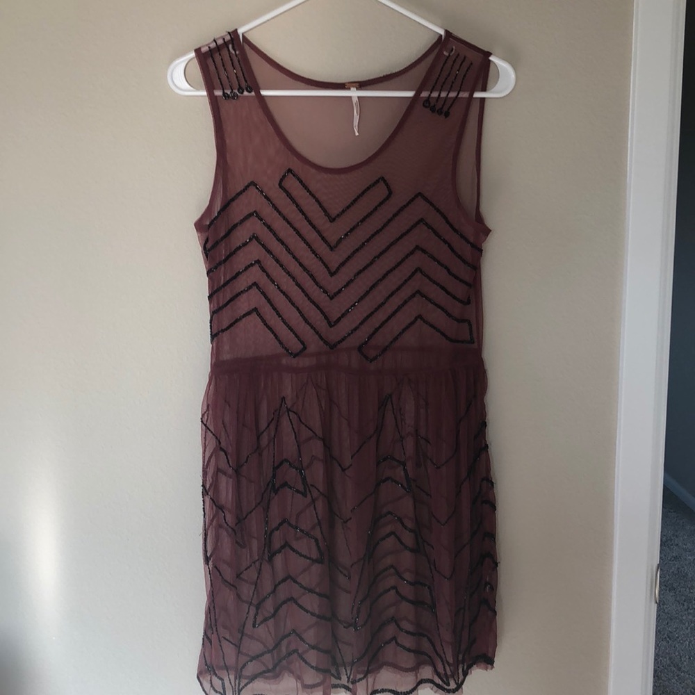 Free people slip dress overlay